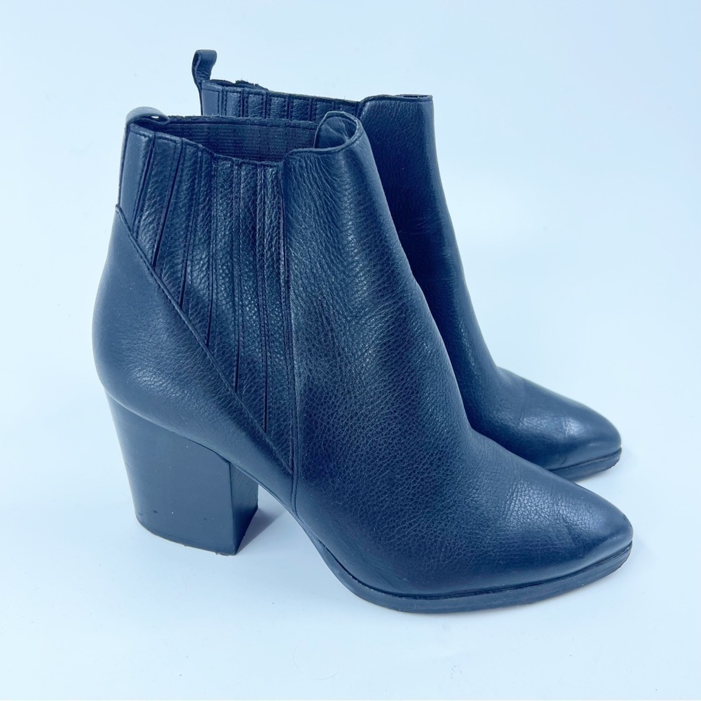 ✅ MARC FISHER BLACK ALVA POINTY TOE BOOTIE SIZE 10‎